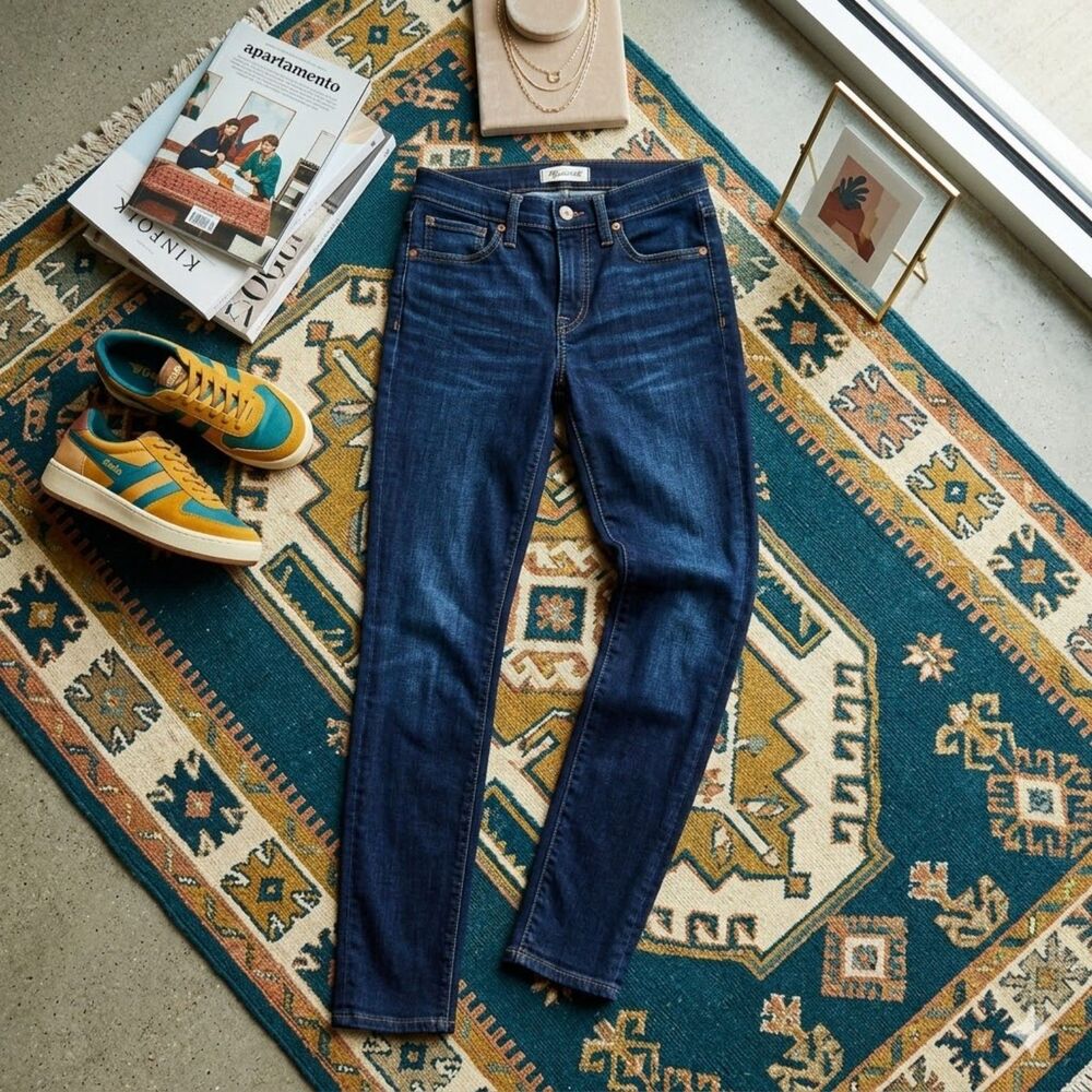 Madewell 9" Mid-Rise Skinny Jeans | Larkspur Wash Denim Edition | Size 24